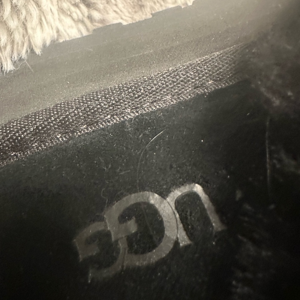 UGG Black Suede Slippers - Picture 2 of 4